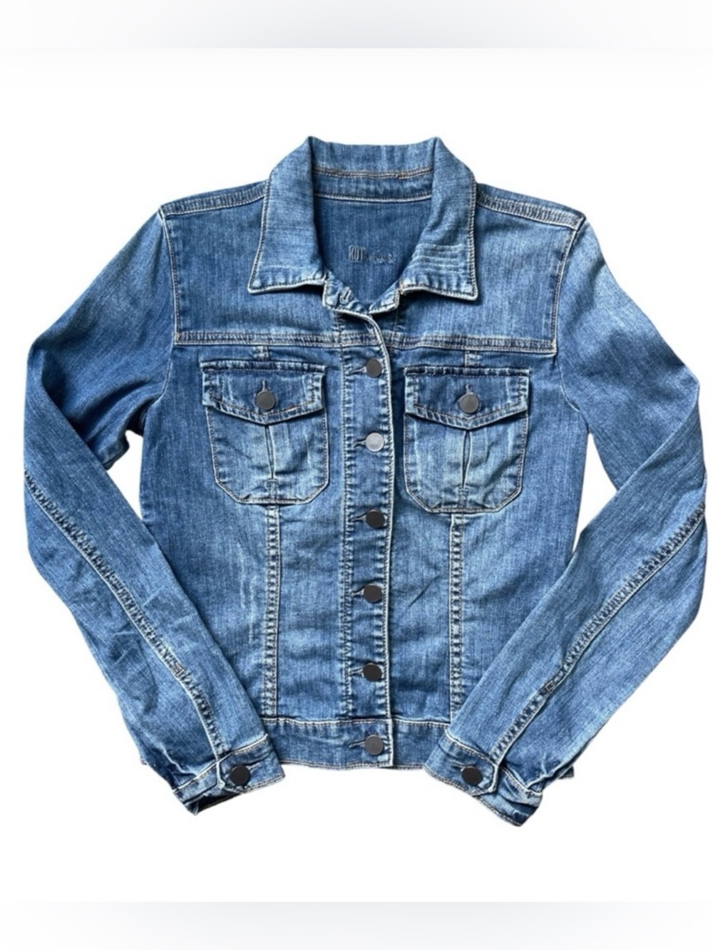 KUT from the Kloth Denim Jacket Classic Button Front Size XS